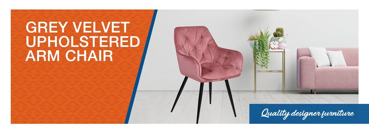 Grey Velvet Upholstered Arm Chair hbsinostar Grey Velvet Upholstered Arm Chair hbsinostar